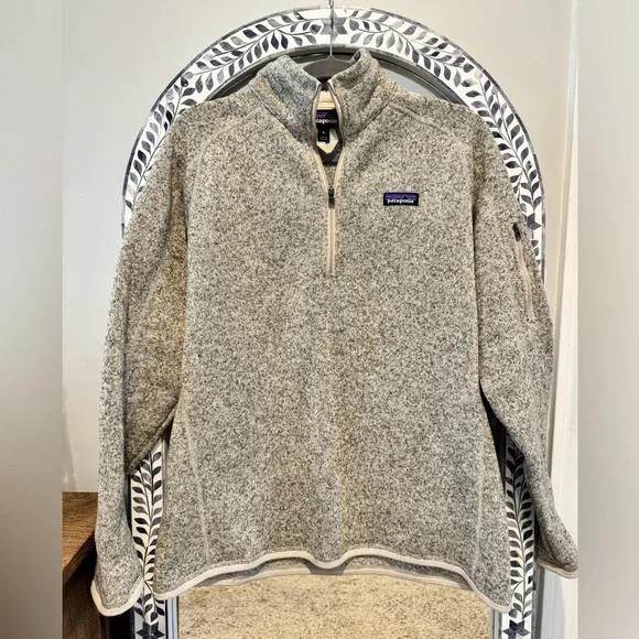 Patagonia Tan Zip-Up Fleece Jacket - Picture 3 of 4